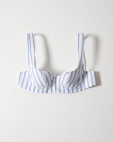 BUSTIER TOP WITH STRIPES...