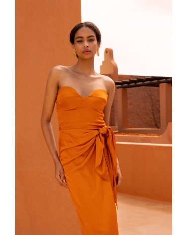 Dalilah Orange Dress...